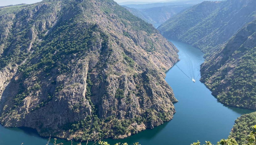 Il canyon del Sil visto da uno dei belvedere
