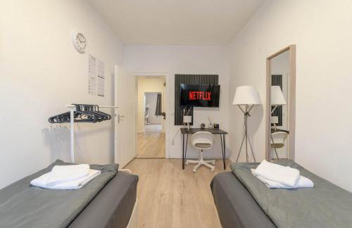 Zentral für 6 Nähe Messe & Hbf mit Balkon und WLAN - Foto 7