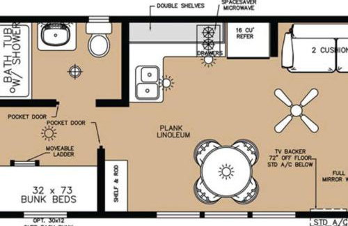 The Shooting Star Cabin #11 at Blue Spruce RV Park & Cabins - Foto 4