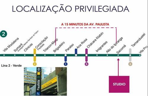 Studio Acessível Wonder Ipiranga com Piscina e Metro - Foto 36