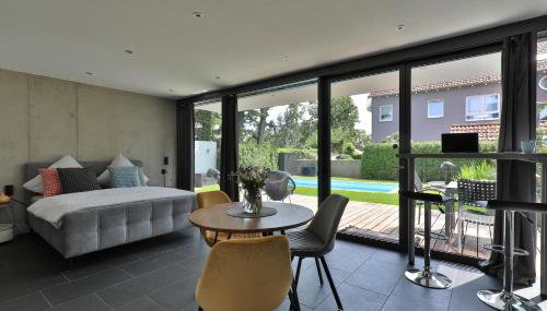 Modernes Studio-Apartment - Gartenblick - Foto 5, soundproof, Garden, Garden view, heating, minibar