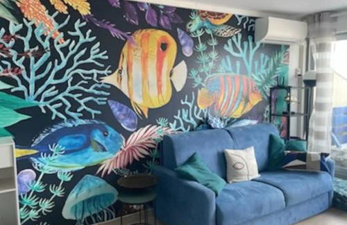 Appt T1 bis, terrasse face mer, rénové, climatisé - Foto 3