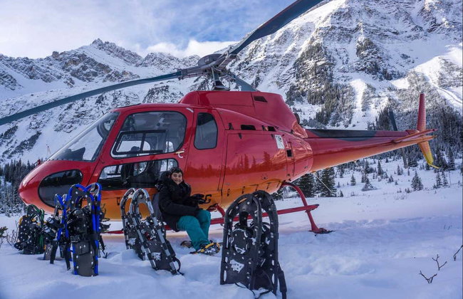 Paseo en helicóptero y raquetas de nieve por las Montañas Rocosas - Foto 7