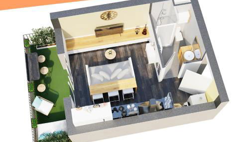 Studio Lumineux et plein de charme - Foto 3