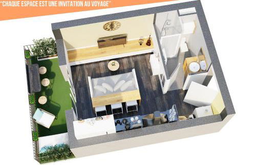 Studio Lumineux et plein de charme - Foto 3