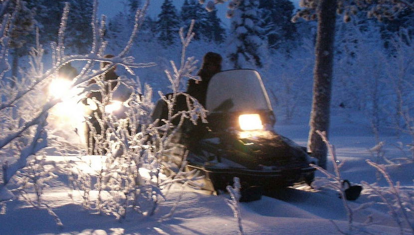 Exploring Kiruna at night