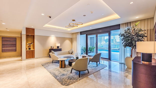 Zona de estar del vestíbulo