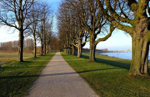 Rheinblick7 Neuss - Spektakulärer Blick auf die Düsseldorfer Skyline - Ruhig Modern Privatparkplatz Aufzug - Top Anbindung an Messe Flughafen Hauptbahnhof - Foto 48