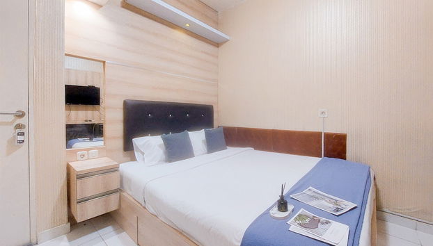 Cozy And Simply Look Studio (No Kitchen) Apartment Aeropolis Residence - Foto 4, Habitación