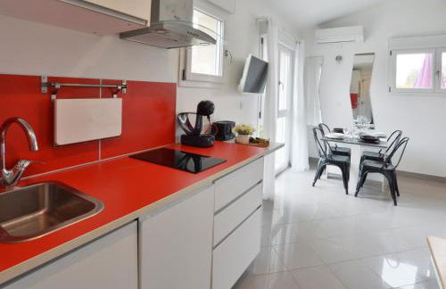 Ebène studio Centre ville Climatisation Terrasse Disneyland 4 personnes et 1 bébé - Foto 7