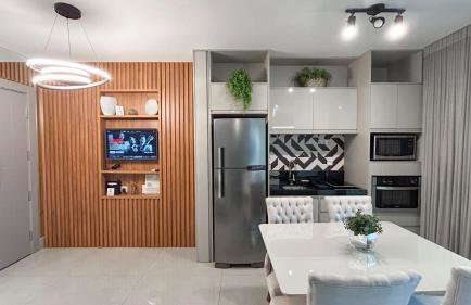 Estúdio Luxuoso no Vertigo com Smart TV na Cama - Foto 9