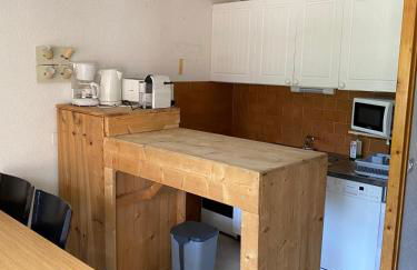 L'Enchalpe, Grand et lumineux studio avec coin montagne 5 personnes, 60m des pistes, PISCINE COUVERTE, WIFI, grand balcon expo EST, DRAPS NON COMPRIS - Foto 8