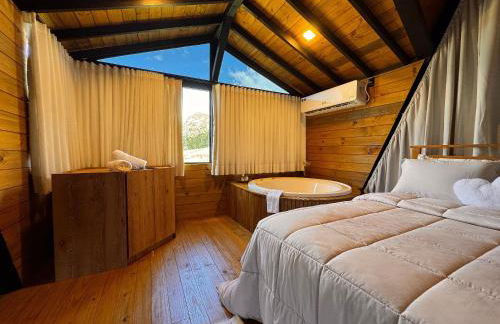 Chalé | Hidro | Churrasqueira | Vista maravilhosa - Foto 6