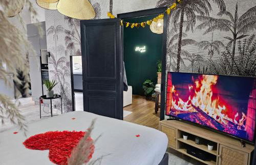 Suite Passion - Jacuzzi privé - Table massage - Foto 17