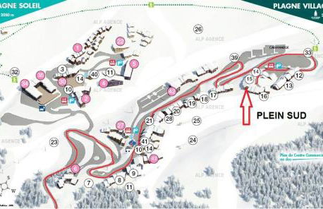 Résidence Le Plein Sud - 2 pièces 5/6 pers. PLAGNE VILLAGES - 008PS - LE PLEIN SUD - Wifi inclus MAE-1804 - Foto 13