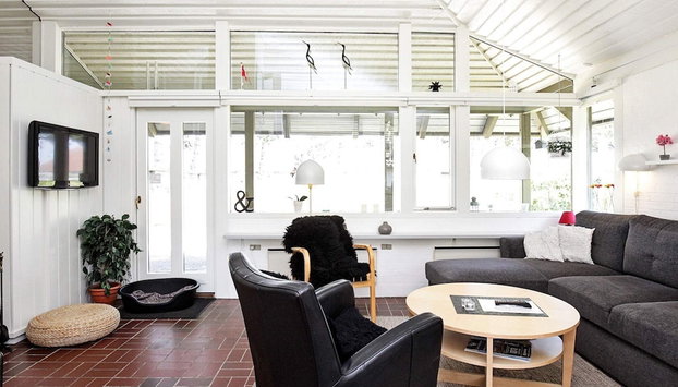 5 Person Holiday Home on a Holiday Park in Karrebaeksminde - Foto 5, Zona de estar