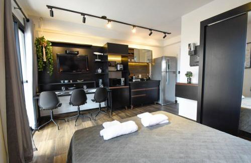 Studio for 02 guests WIFI 300MB air conditioner only twoo minutes of subway station LUZ SP - Foto 21