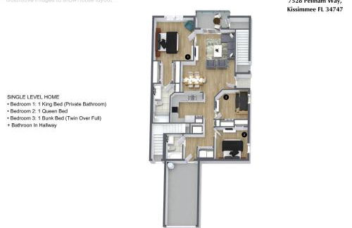 3 Bedrooms 2 Bathrooms Oakwater Resort 7528 Pw - Foto 2