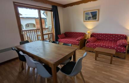 Appartement 4 pièces pour 6-8 personnes, 2 chambres, 1 cabine, 2 canapés-lit double dans le salon, au pied des pistes et piscine l'été, wifi fibre - Foto 8