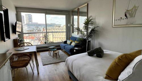 Tour Eiffel - Studio vue imprenable au-dessus des toits, balcon - Foto 3