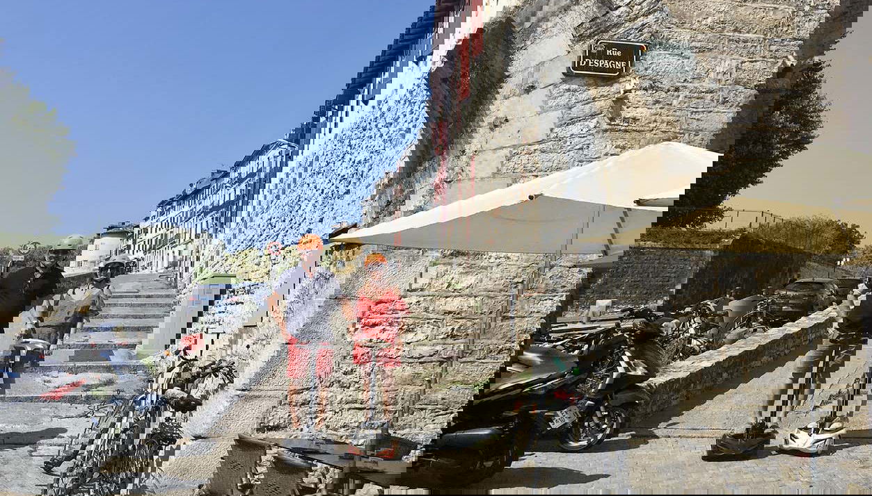 Having fun on the segway tour of Bayonne