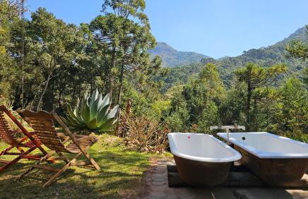 Chalé LuNê Vista para a Montanha , Banheira Imersão Externa e Lareira - Foto 22