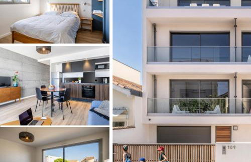 SOUTH-OF-FRANCE T2 neuf haut de gamme, climatisé, parking gratuit, 2eme ligne balcon 3 - Foto 3