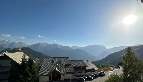 Sunny studio Mountain View balcony Alpe d Huez Studio ensoleillé balcon vue montagne - Foto 5