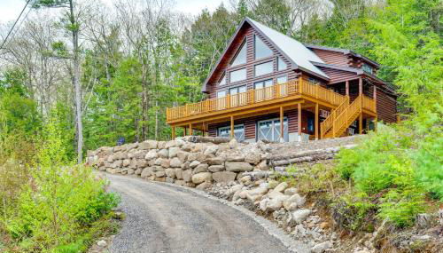 Mtn-View Deck Scenic Conway Log Cabin! - Foto 1