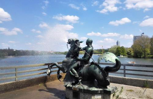 Ruhiges Apt. direkt am Naherholungsgebiet mit Seeblick, Zentrum 5min, Messe 18min - Foto 18