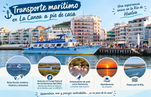 Ático De Lujo 140m2 con Terraza en el Centro, junto a la playa, restaurantes y chiringuitos en Punta Umbría - 10 Personas - Foto 9