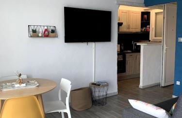 Grand Studio avec Balcon au pied de la Plage Clim Wifi - Foto 4