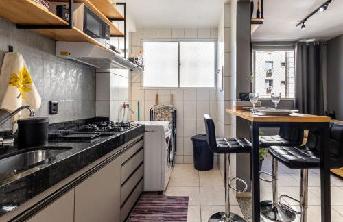 Flats Praia Uberlandia - Apt próximo ao Praia Clube - Area de lazer com Portaria 24 horas, piscina, academia, brinquedoteca, churrasqueira e áreas verdes para caminhadas - Foto 71