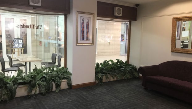 Zona de estar del vestíbulo