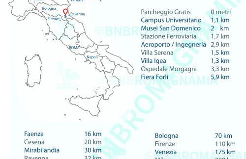 BBRomagnaMia 2 Camere, 5 ospiti, Parcheggio Gratis, Vicino a Università, Ospedali, Centro, Stazione, Aeroporto, Romagna - Foto 20