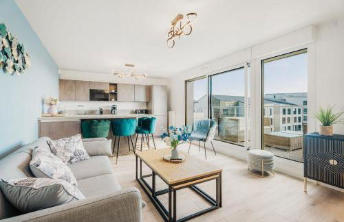 Appartement saint malo neuf, 2 chambres, terrasse, garage - Foto 13