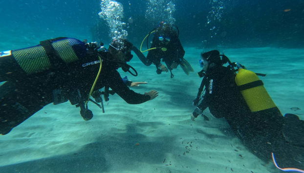 Seguendo le indicazioni dell'istruttore