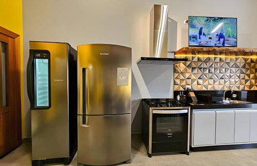 Recanto Sabiá, Área gourmet climatizada, piscina - Foto 16