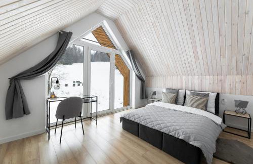 Hill & Chill Kudowa Zdrój - nowoczesne stodoły ze strefą SPA, balia, sauna - Foto 22