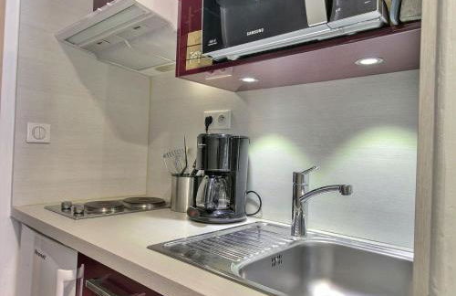 Studio rénové 3 pers, plein sud avec balcon à La Plagne - FR-1-455-129 - Foto 5