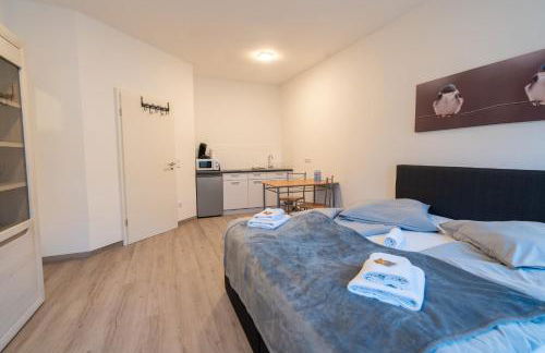 Modernes Studio Koblenz mit Küche, WLAN & Gemeinschaftsbad - Foto 13