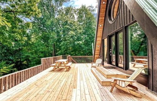 The Black Aframe - HOT TUB and Mountain Views - Foto 2