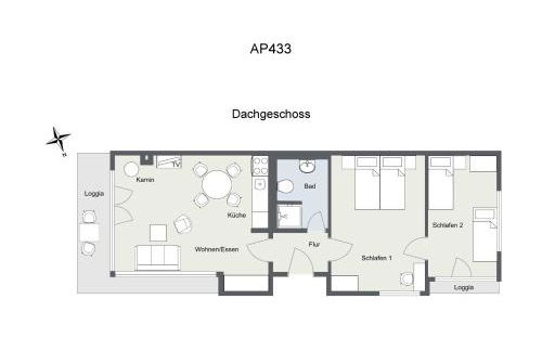Wiesengeflüster Apartment 433 in Klink mit Müritzblick, Balkon und Strandnähe - Foto 37