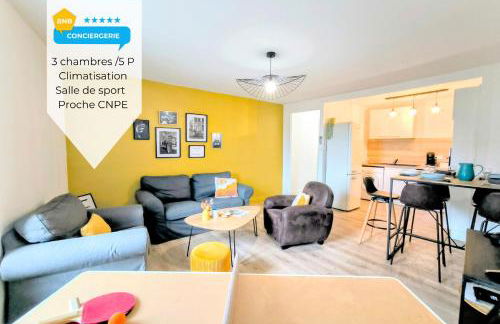 Chez Lulu - 5 lits- proche CNPE - Gare - Foto 1