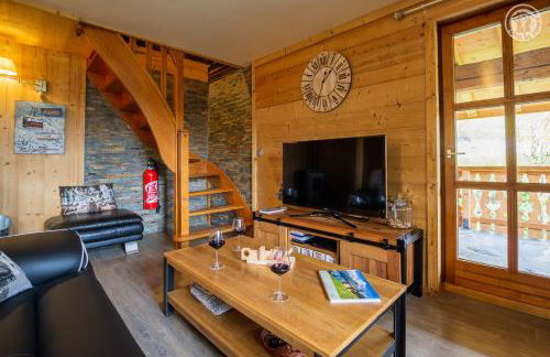 Appartement dans chalet aux saisies-100m des pistes-cœur station 13 pers - Foto 7