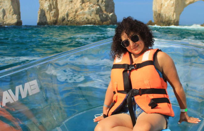 Balade en bateau transparent à Los Cabos - Photo 1