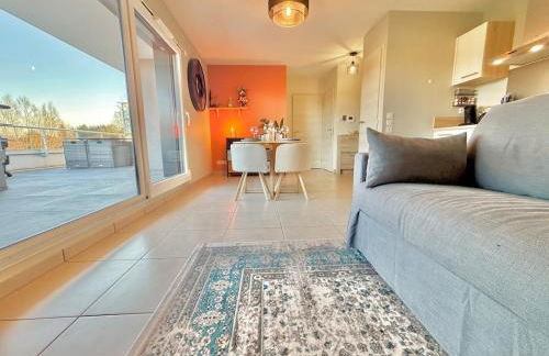 Appartement, terrasse, proche frontière - Foto 13