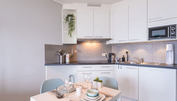 Studio on the 3rd Floor With Phenomenal sea View - Foto 3, Cocina privada