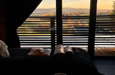 Stodoła Na Kresach - widokowy domek drewniany, całoroczny JACUZZI & SAUNA - Foto 8