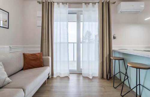 Nowoczesny apartament z balkonem i widokiem na miasto - Foto 11